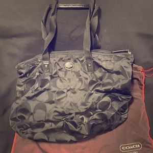 Coach small weekender bag with pouch
